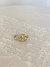 La bague Mia dorée en acier inoxydable pour femme de chez Au Bonheur de Sophie
